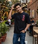 Oni Flame Premium Oversized Streetwear T-shirt - Image 3